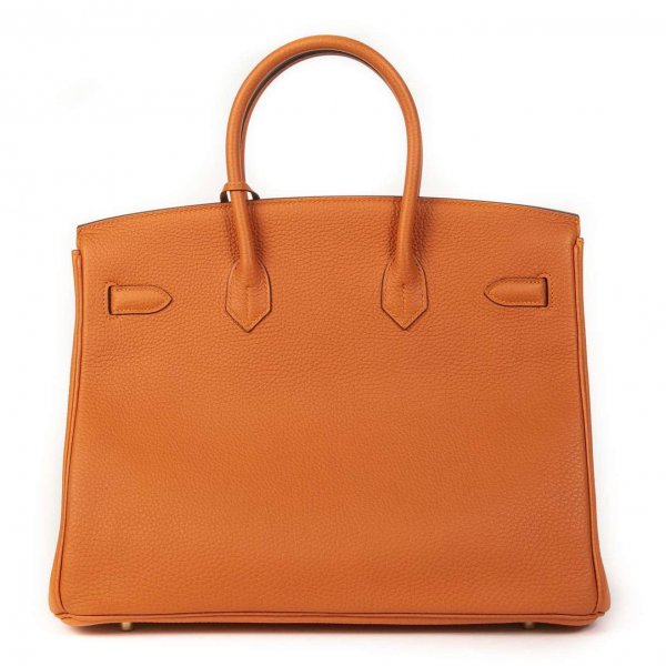 NEW Hermès Birkin 35 Orange Togo GHW
